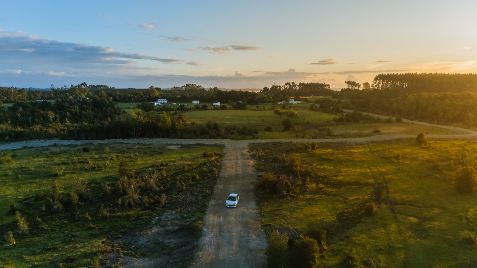 Vista panorámica de parcelas